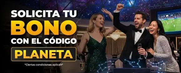 Bono de Bienvenida Galáctico 🚀 promotional banner